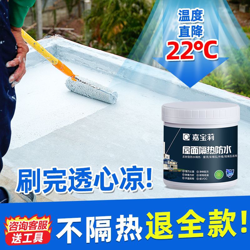 嘉宝莉屋面隔热防水涂料楼面房顶隔热楼顶降温防晒油漆涂料