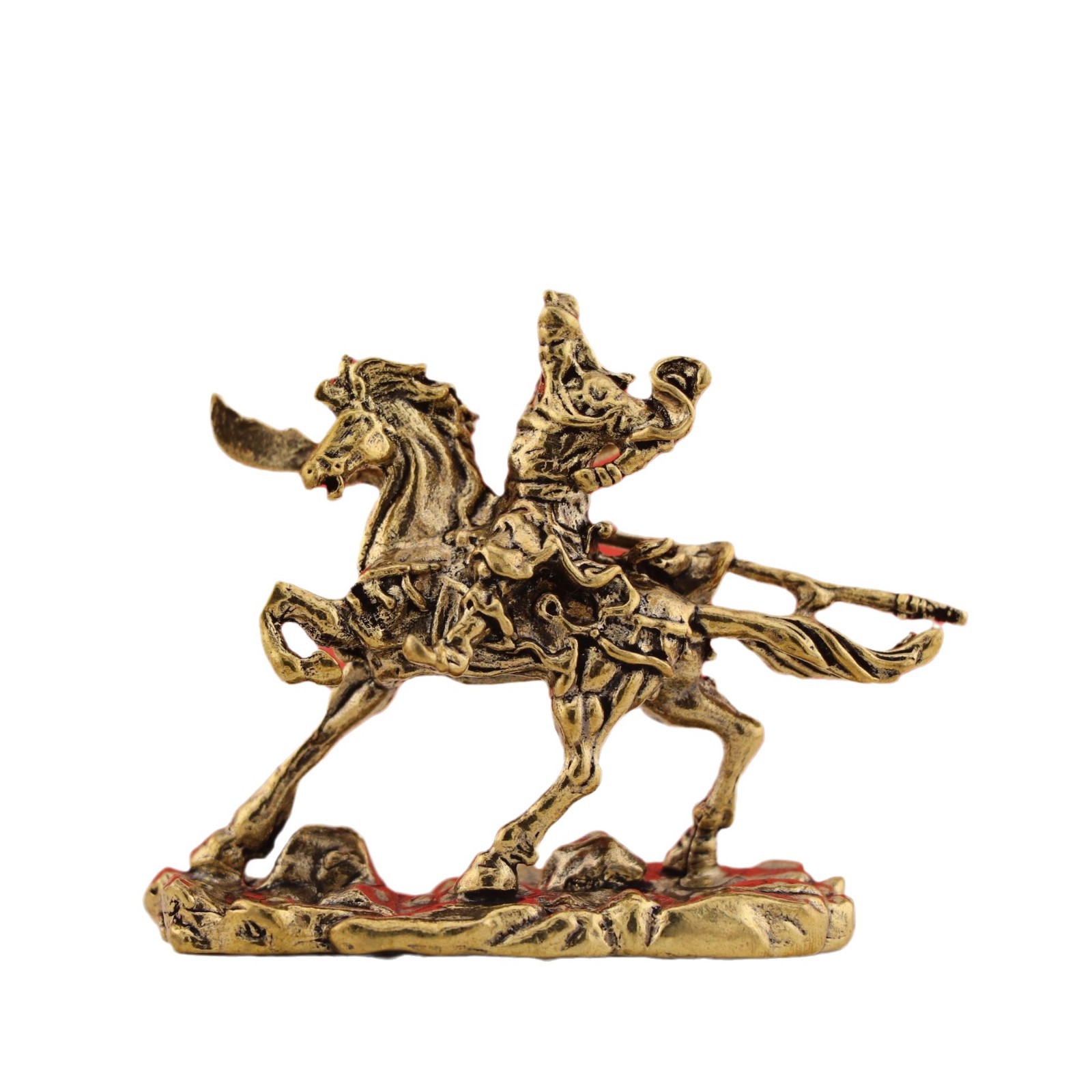 2024년 용의 해 조각상 관공 부처상 청동상 장식품 순수 구리 티펫 솔리드 데스크탑 장식