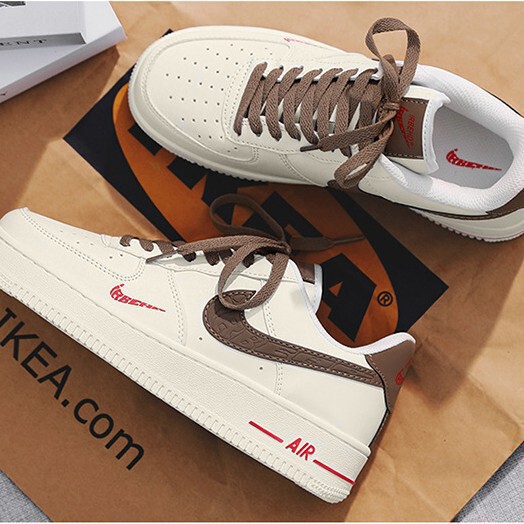 2025 New Air Force One Putian Aj White Shoes Pure White Sneakers Men's Shoes Sports Shoes Af Milk Coffee Trendy Shoes for Couples