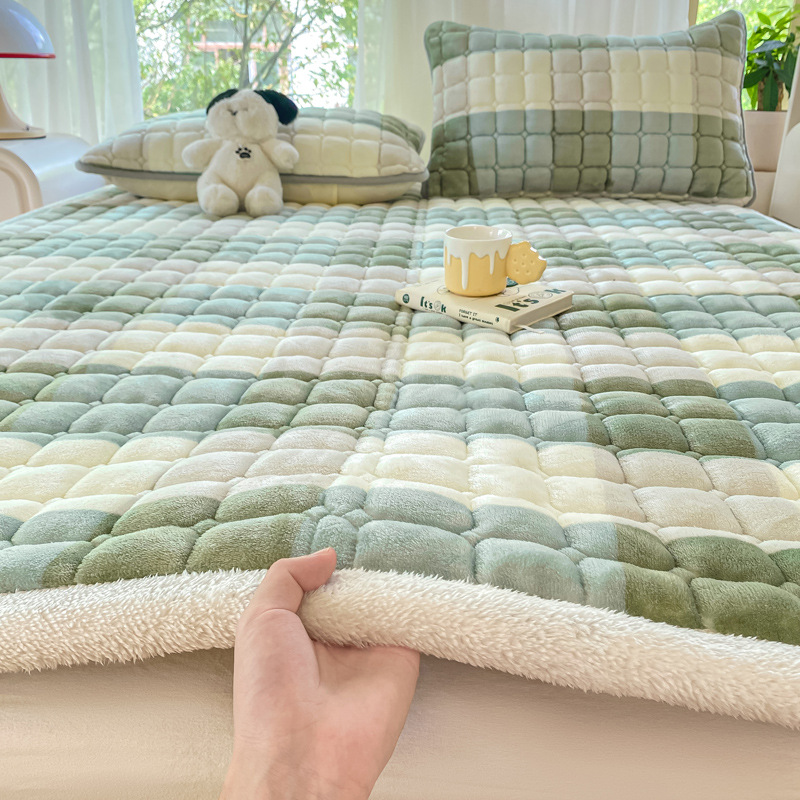 녹색 대형 그리드 [A급 항균, 두꺼워지고 따뜻함]