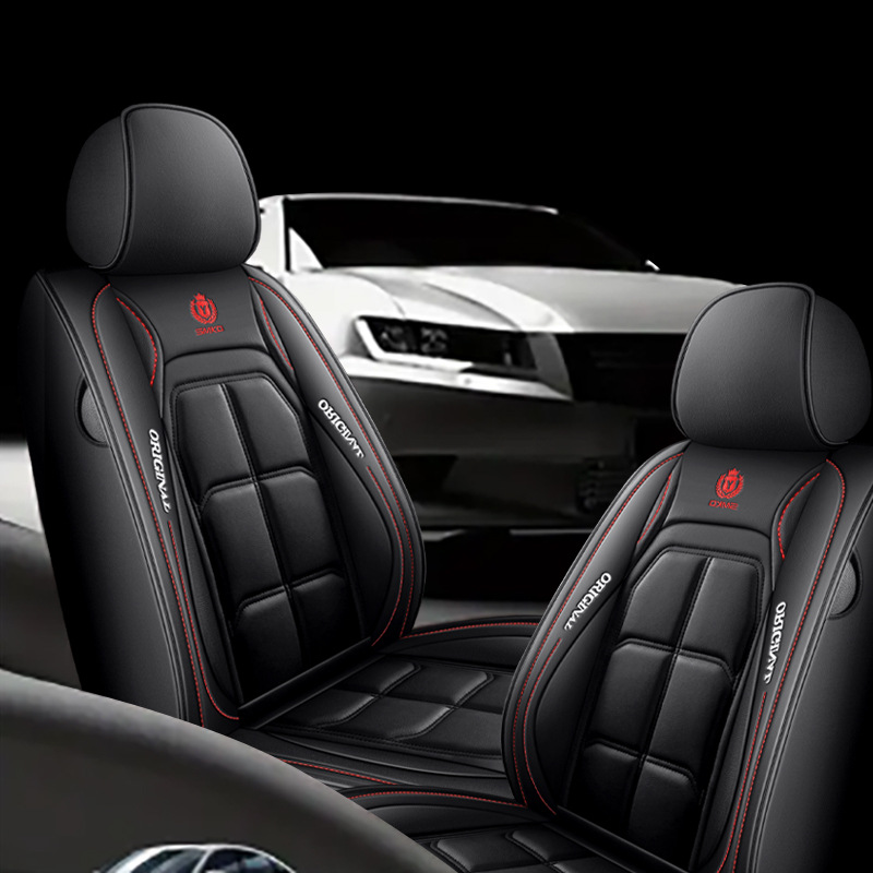 Cross-Border Foreign Trade Amazon All-Inclusive Seat Cover Full Leather Abs Car Seat Cushion Main and Passenger Seat Cover Four-Season Universal Cushion
