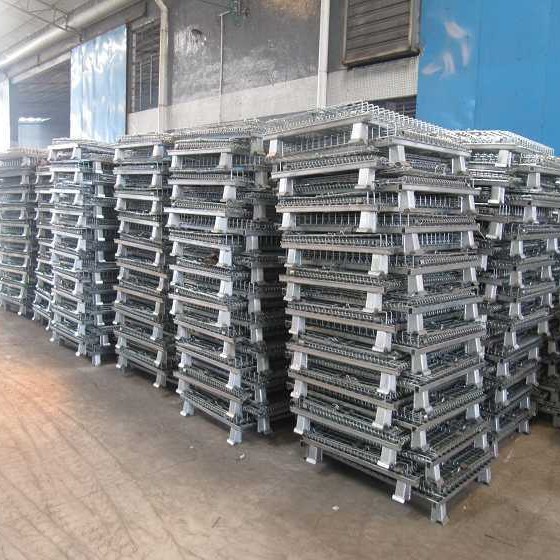 物豪铁框仓储笼折叠移动蝴蝶笼车周转箱快递分拣框1000*800*840