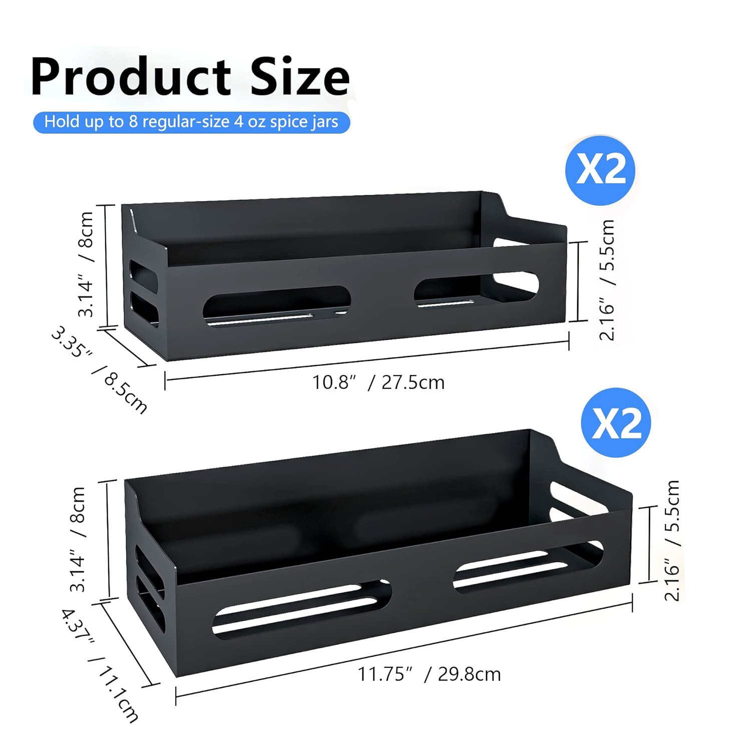 Estante magnético para refrigerador, sin necesidad de taladrar, estante móvil para especias, estante colgante lateral para refrigerador, estante de almacenamiento para utensilios de cocina.