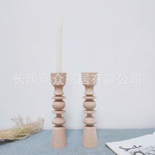 户外婚礼装饰摄影摆件创意哥特欧式实木烛台野炊活动夜晚灯光装扮