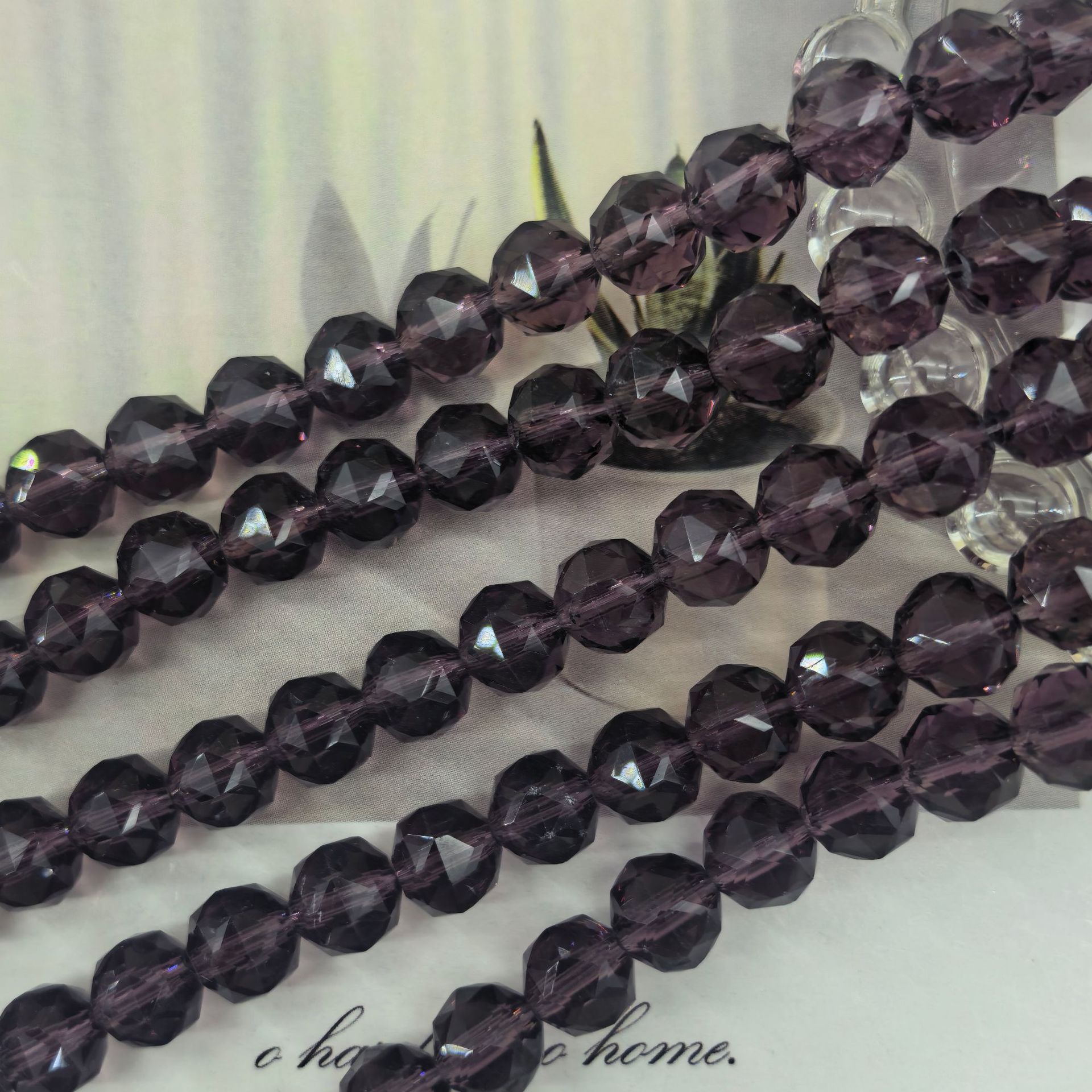 Bola de flores de 8mm Jingjing K9 cuentas sueltas de cristal 64 superficies cortadas con cuentas Accesorios de joyería hechos a mano de bricolaje Pulsera Collar lote suelto image 77