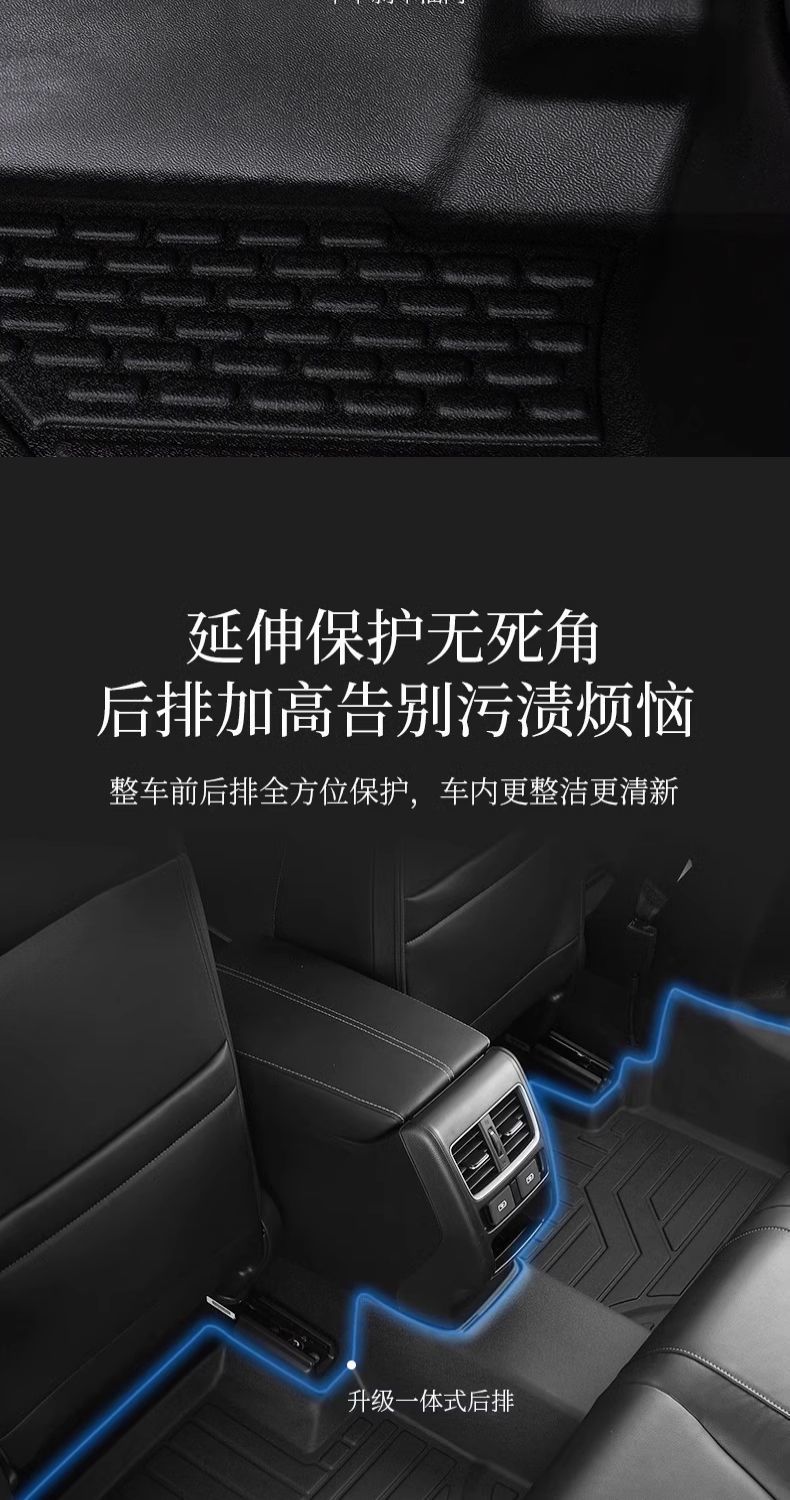 Suitable for three-generation Wuling Hongguang mini foot pad four-door version TPE surround front macaron 25 trunk mat