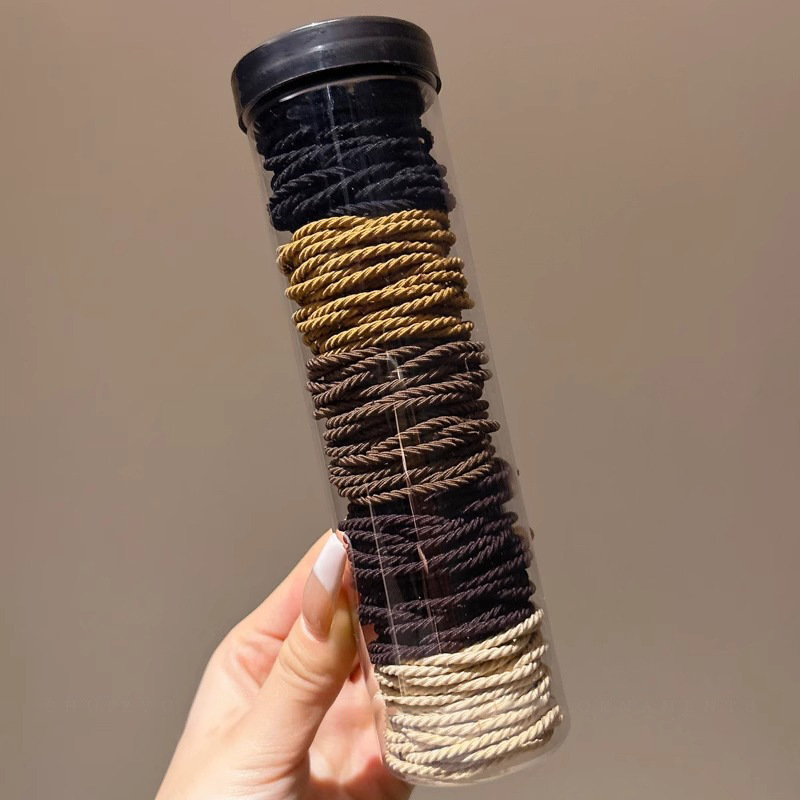 Cauda de caballo alta cuerda de cabello mujer 2025 nuevo cabello anillo de cabello de alta elasticidad elástica duradera no daña cabello cuerda de cabello tocado