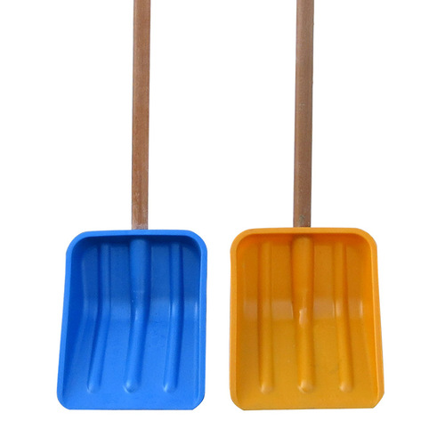Small plastic shovel, snow shovel, food bagging, plastic shovel, thickened plastic shovel with wooden handle, extended hardened snow shovel, mini