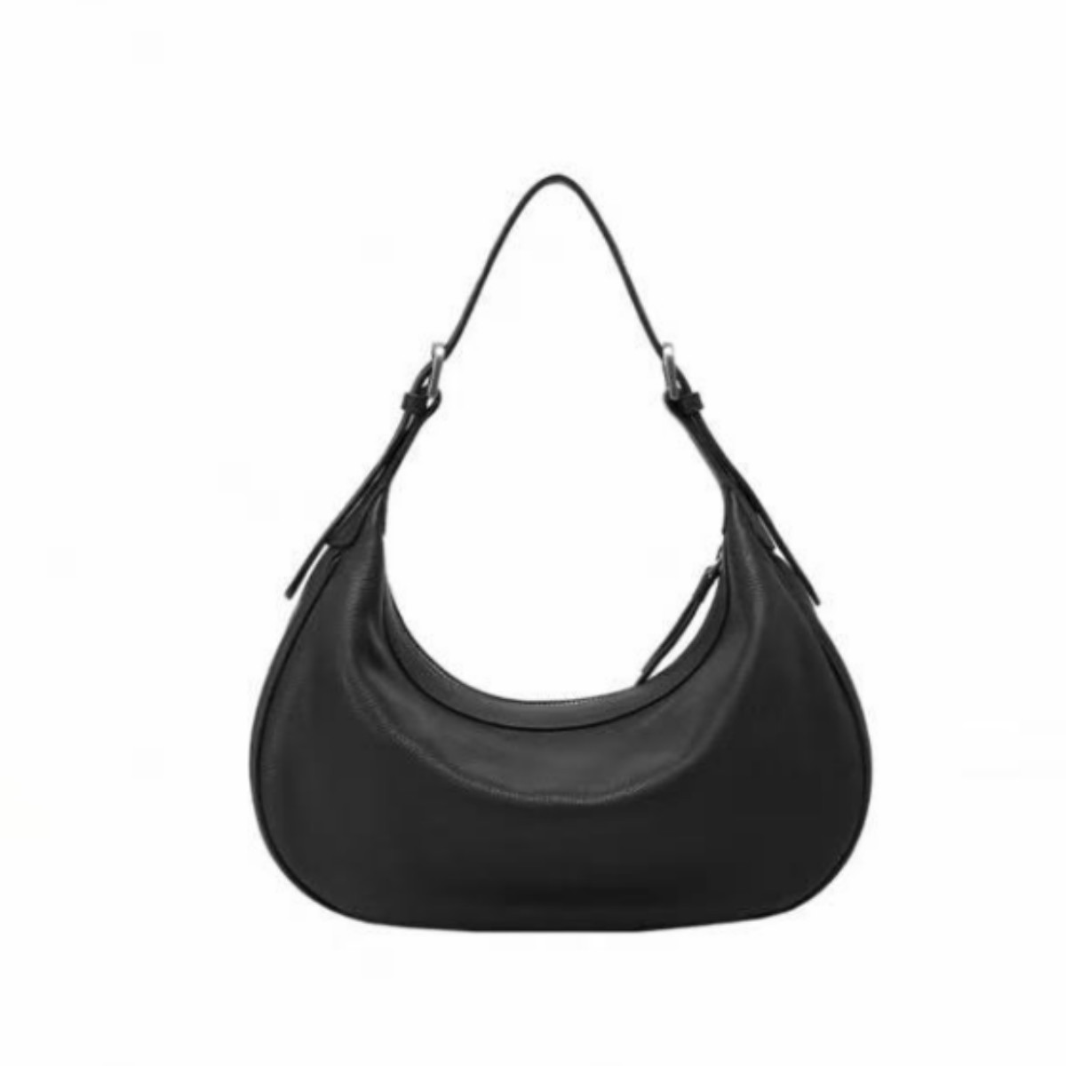 [New Year Gift] Qiu-Zhen Vegetable-Tanned Sheepskin Crescent Hobo Bag Versatile Commuter Crossbody Shoulder Bag For Women - Thumbnail 5