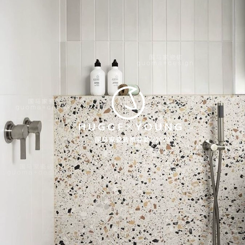 Красочная плитка из терраццо с мелкими частицами, нескользящая напольная плитка для гостиной, ванной комнаты, кухни, настенная плитка 600x1200