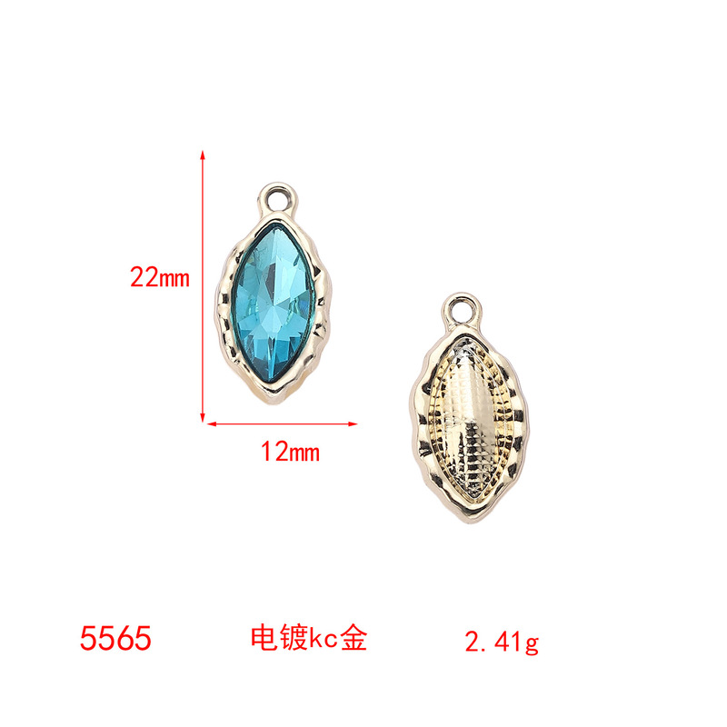 天然石のカット面を持つ長方形、円形、楕円形の単穴クリスタルDIYアクセサリーペンダントDIYジュエリーアクセサリー在庫あり|undefined