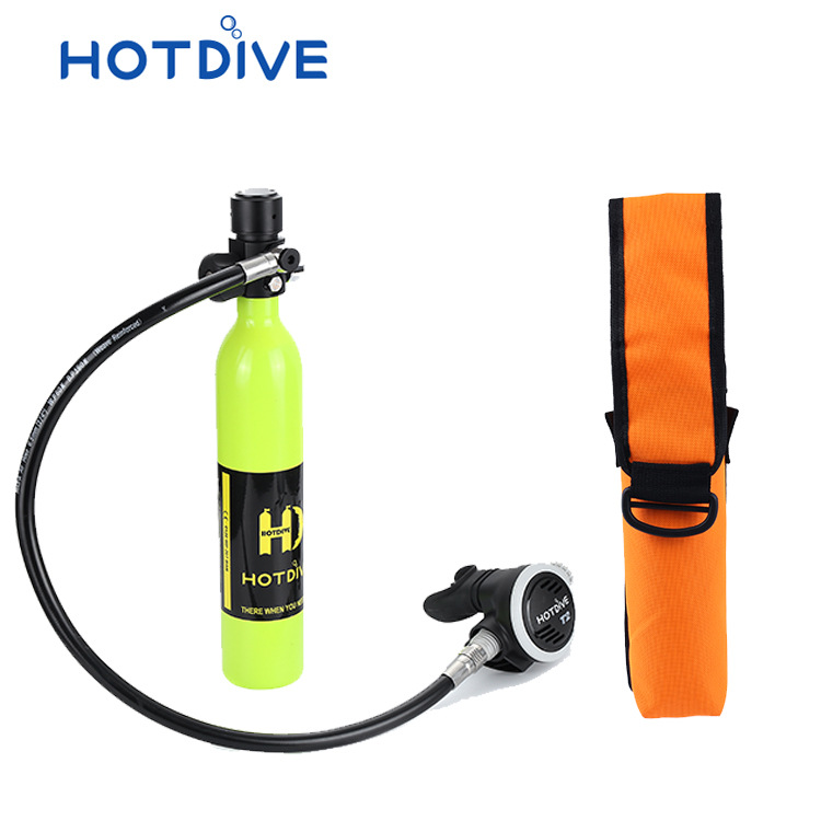 HOTDIVE respirador subacuático buceo pequeño cilindro de gas tanque de gas portátil conjunto completo profesional hogar Ministro de Relaciones Exteriores tiempo de natación