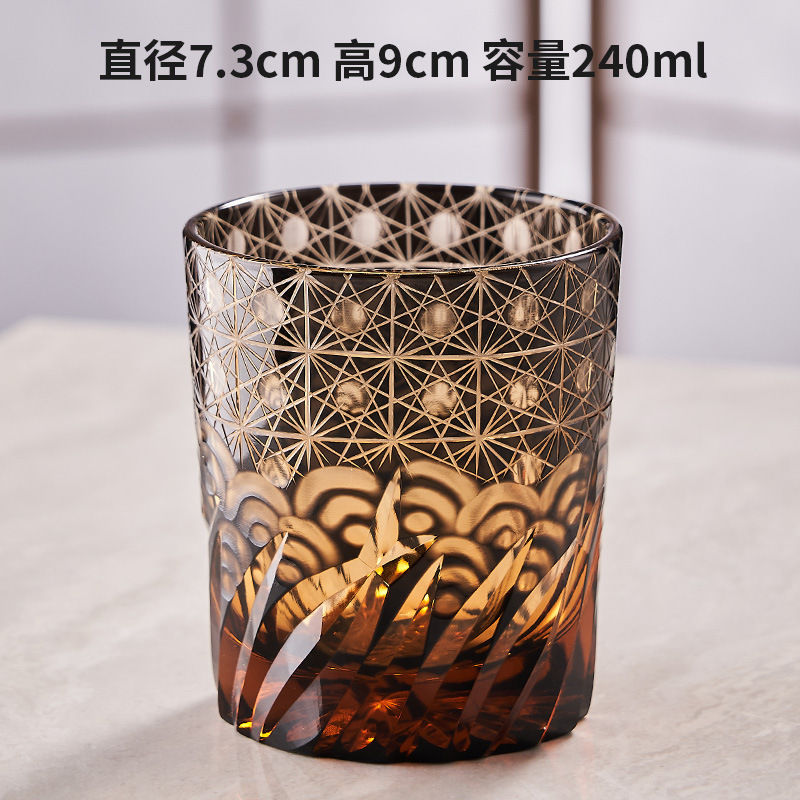 Amber Black Star Wave (single wooden box)