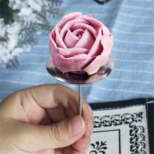 Stainless steel decorating nails, fondant decorating tray, decorating stick, cream decorating tool, baking decorating needle tool set