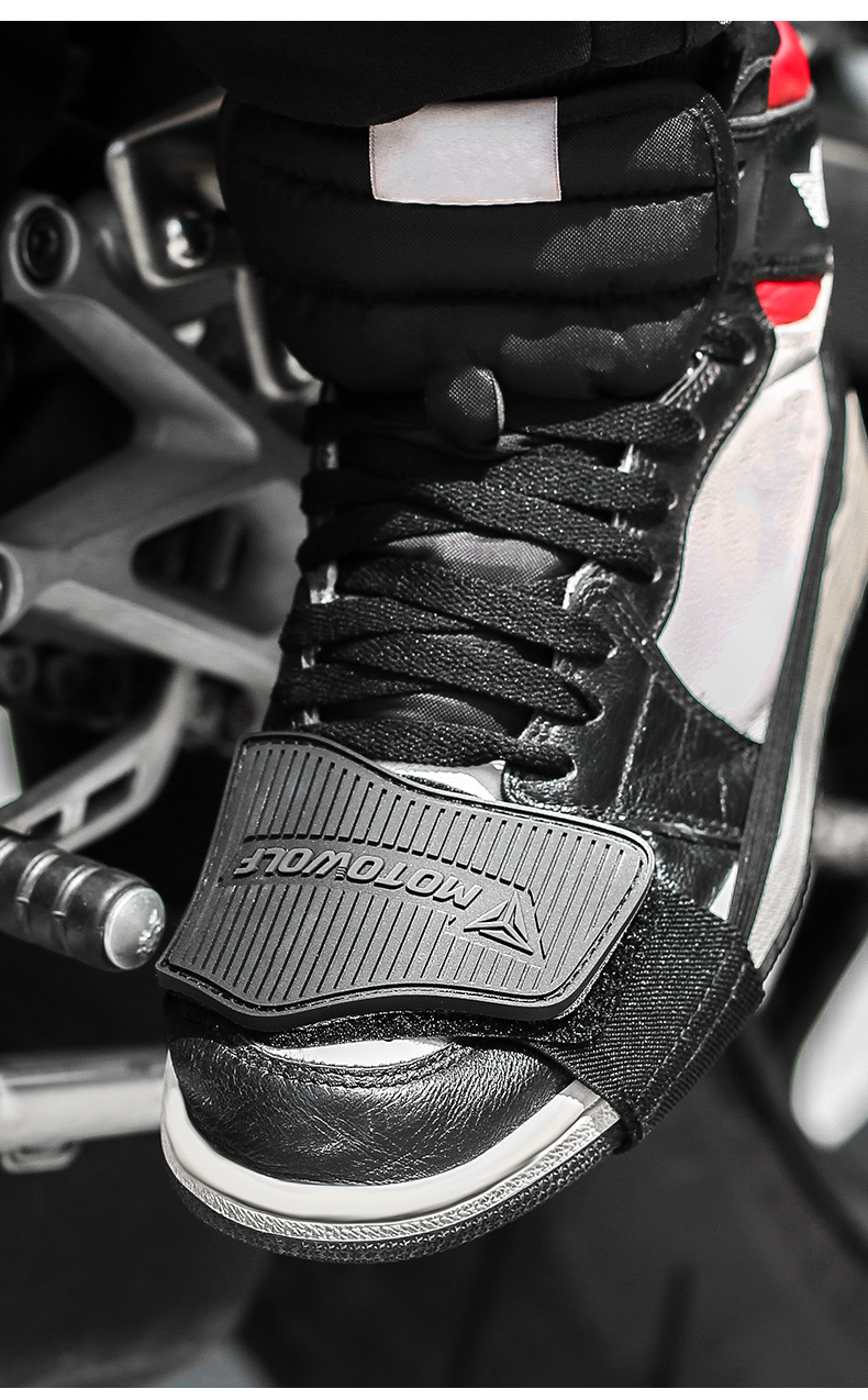 Motorcycle Riding Gear Shift Shoe Covers, Anti-Slip, Anti-Dirt, Anti-Collision, Wear-Resistant, Motowolf Anti-Slip