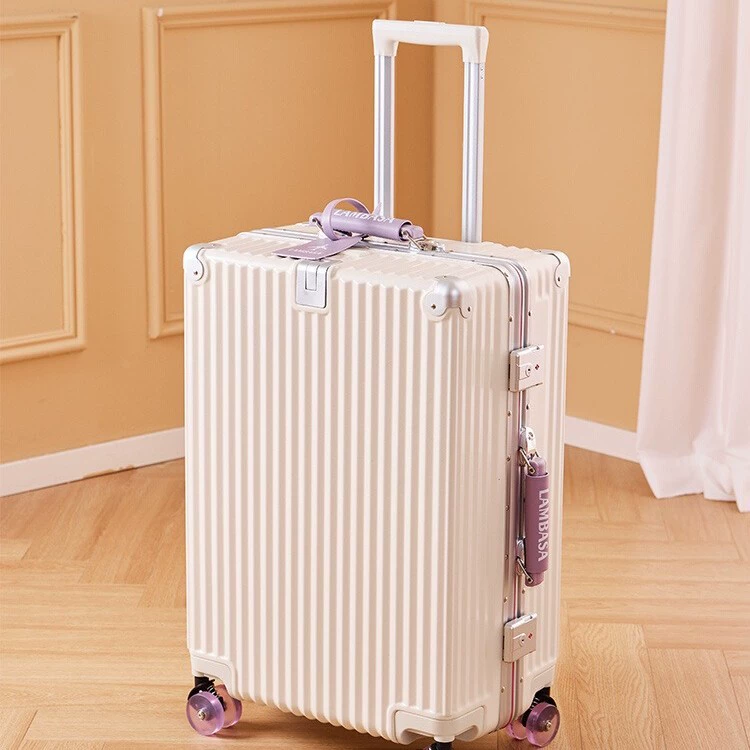 Чемодан для женщин, новинка 2025 года, чемодан с утолщенной алюминиевой рамой, 20inch посадочных кожаных чемоданов для мужчин, 24inch ящика с паролем