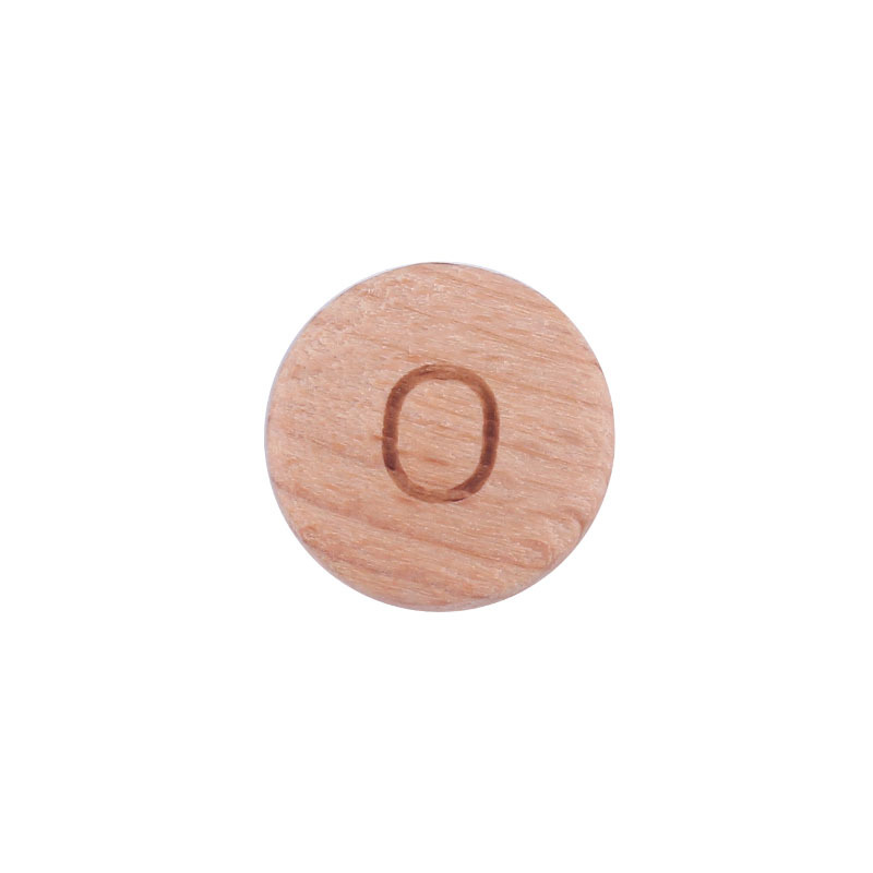 15mm redondo 26 letras inglesas haya joyería tesoro nombre palabra DIY chupete cadena mordedor pulsera DIY Accesorios