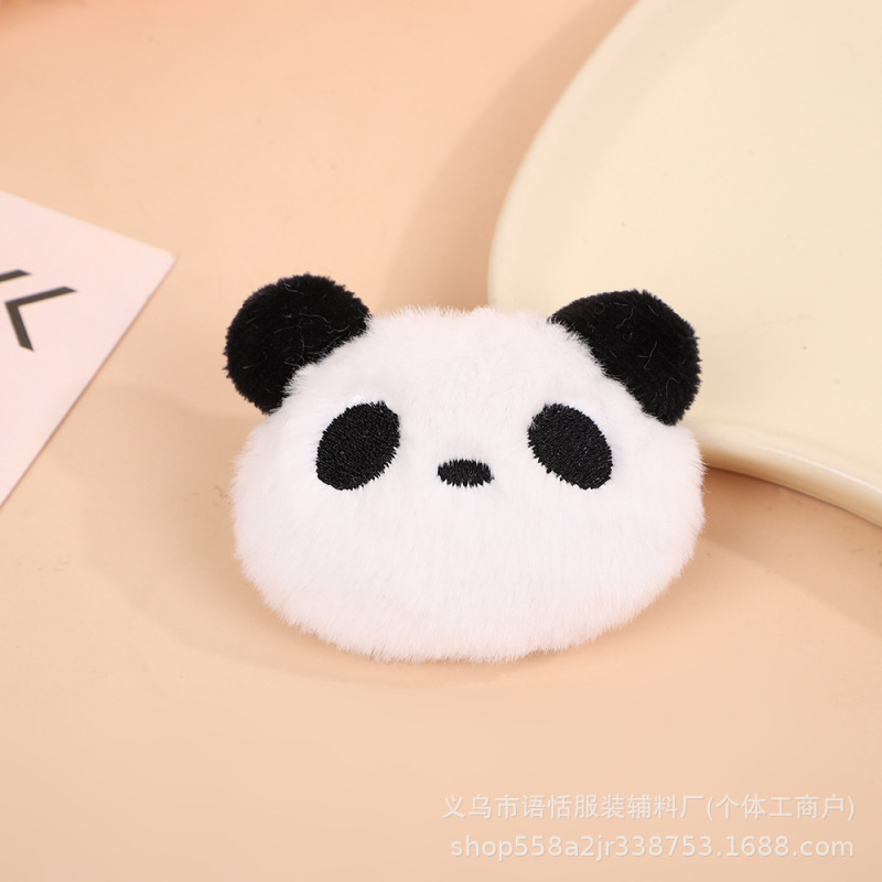 漫画ぬいぐるみクマの頭人形ペンダントかわいいパンダブローチ人形スクールバッグペンダント diy ジュエリー小さなアクセサリー|undefined