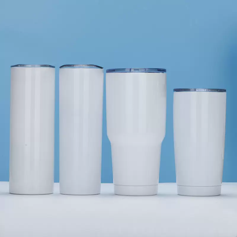 跨境30oz不锈钢汽车杯高颜值20oz热升华直杯保温杯水杯定制logo