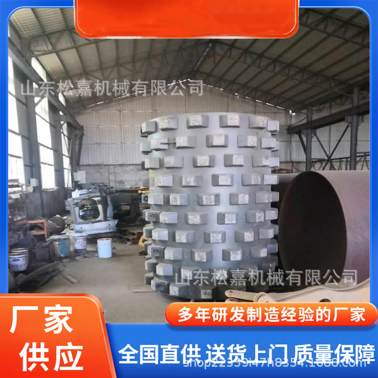 Bloque desmontable rodillo de agujero rodillo vibratorio rodillo de carretera hidráulico triturador de carretera tipo rodillo vibratorio