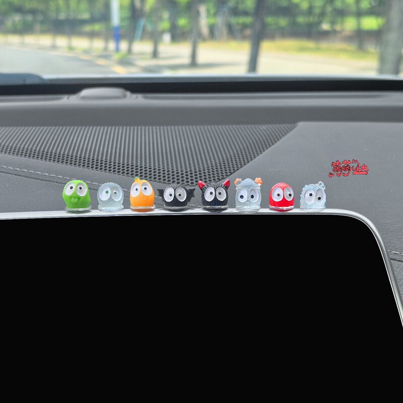 Car ornaments funny little briquettes elf car interior decoration rearview mirror center console mini ornaments electric car decoration