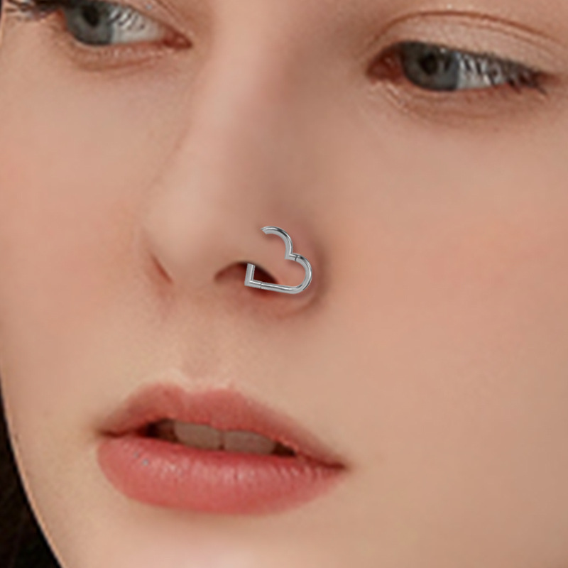 Labret piercing jewelry detail image