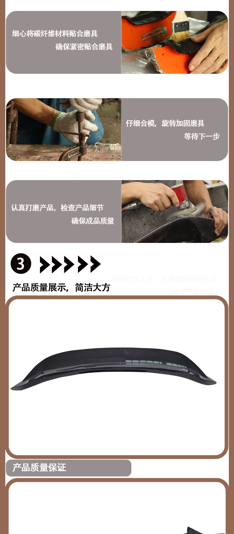 Applicable to 2019-IN Porsche 911/992 GT3 carbon fiber tail wing wing spoiler