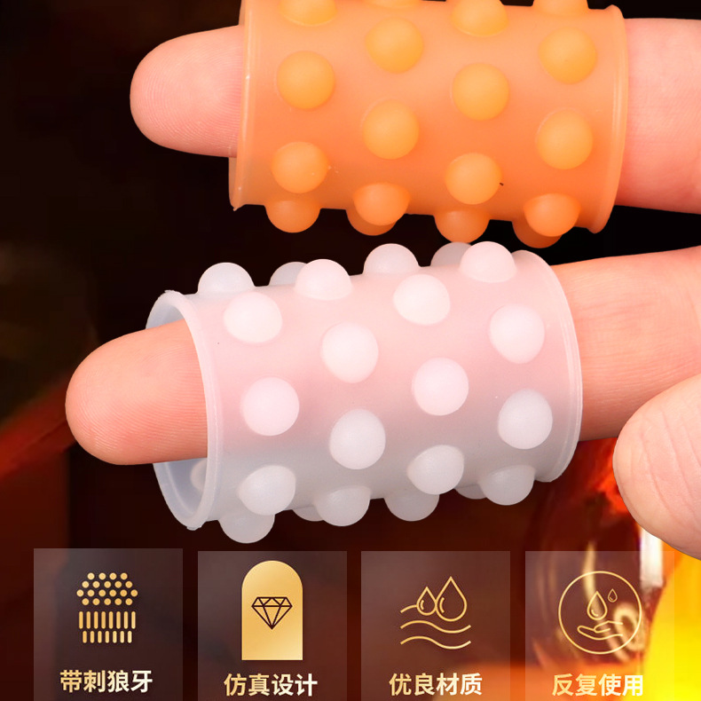Silicone 32-Bead Sperm Locking Ring, Non-Vibrating Delay Ring for Men, Slip-On Intercourse Aid — detail image 3