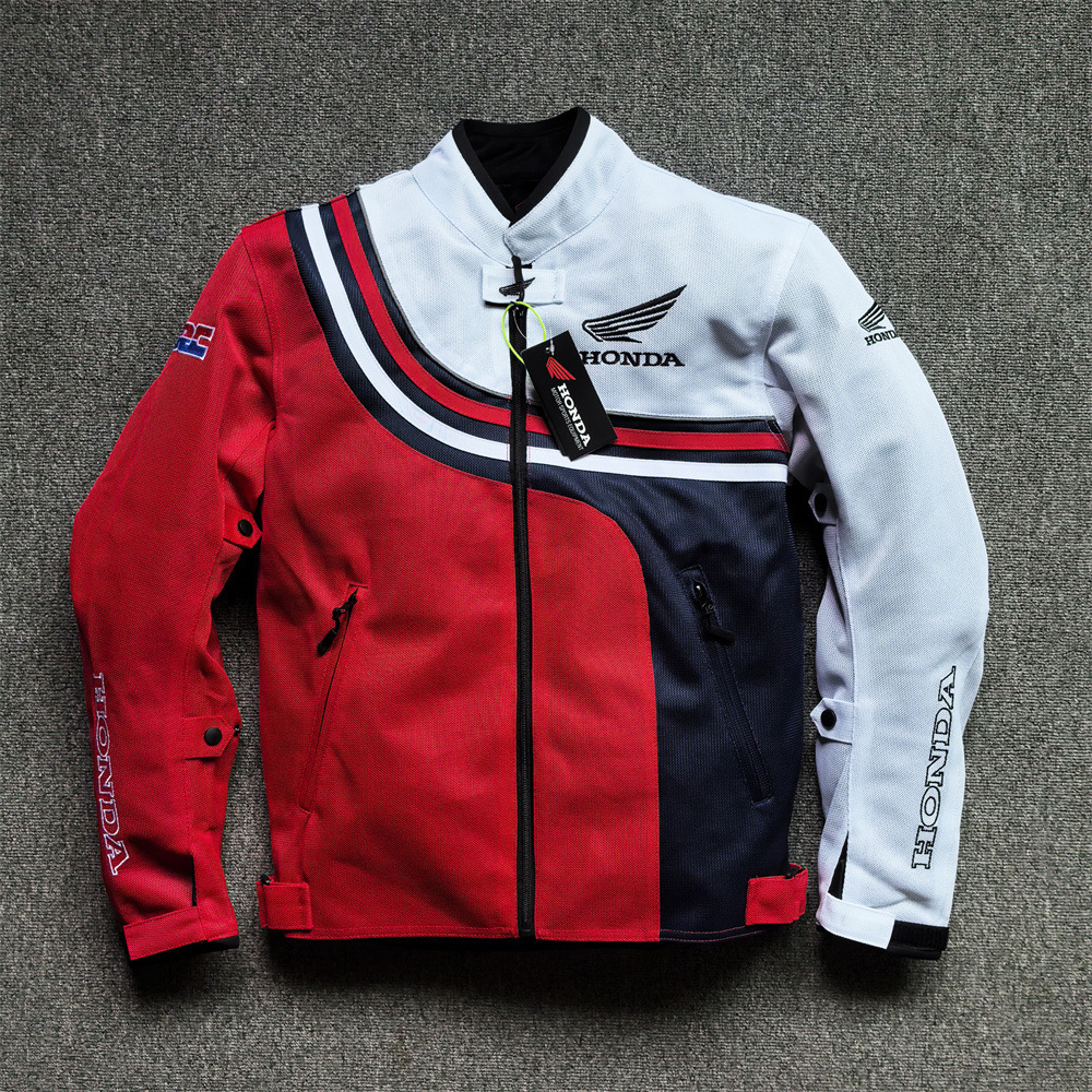 Summer Motorcycle Cycling Jacket Men's Mesh Breathable Racing Motorcycle Commuting Motorcycle Clothing Anti-Fall and Wear-Resistant 520