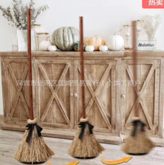 跨境新款Haunted Moving Broom闹鬼的移动扫帚万圣节节日装饰
