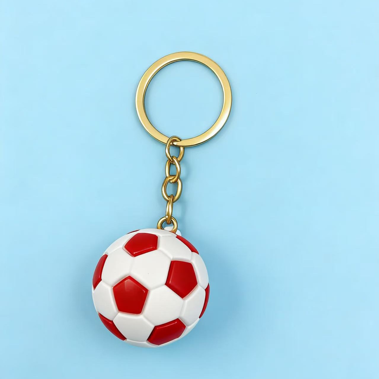 Copa del Mundo de fútbol una variedad de llaves colgantes tridimensionales liga conmemorativa regalo creativo bolsos colgantes llave móvil image 15