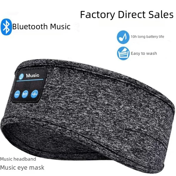 New Bluetooth Music Headband Bluetooth Eye Mask Amazon Big Sale Headband Running Yoga Music Call Headband