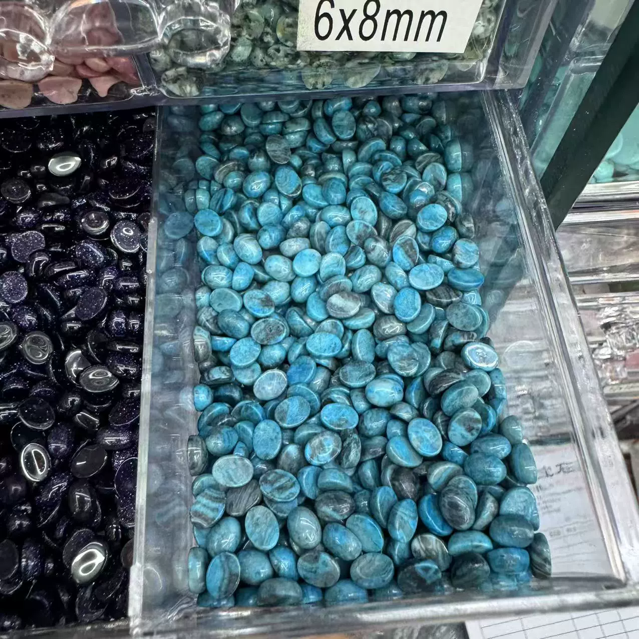 Organic gemstone for ring, accessories, 6x, x8, DIY