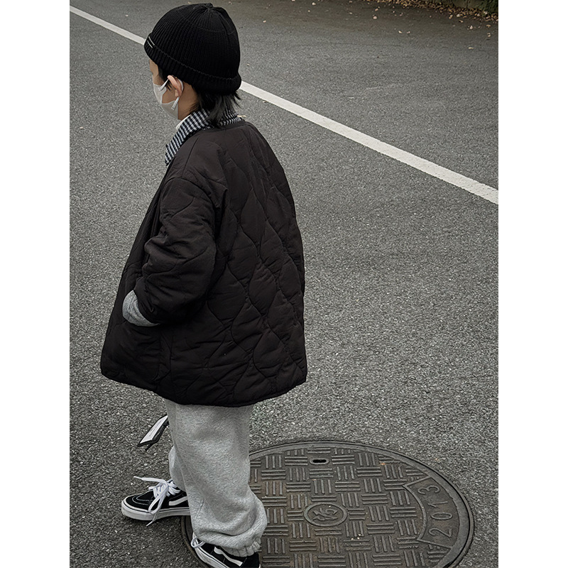 Baodua ropa para niños chaqueta acolchada para niños Otoño e Invierno 2023 nueva ropa de invierno para niños estilo coreano chaqueta engrosada top de moda