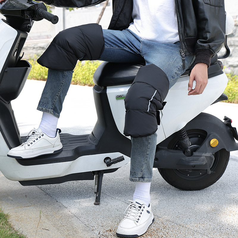 2025 New down Knee Pads Waterproof Thickeneded Cold Protection and Warm Winter Men and Women Cycling Motorcycle Warm Knee Pads