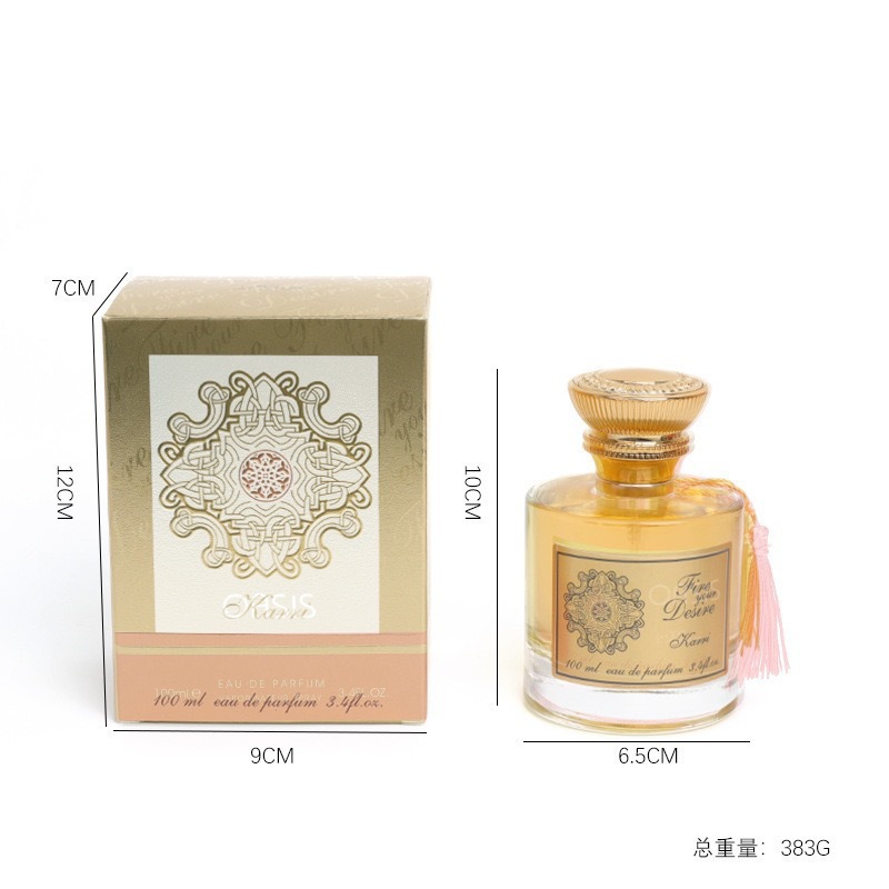 El perfume de mujer transfronterizo de comercio exterior dura 100 ml de incienso de madera, el perfume árabe de Oriente medio, el perfume de renombre masculino