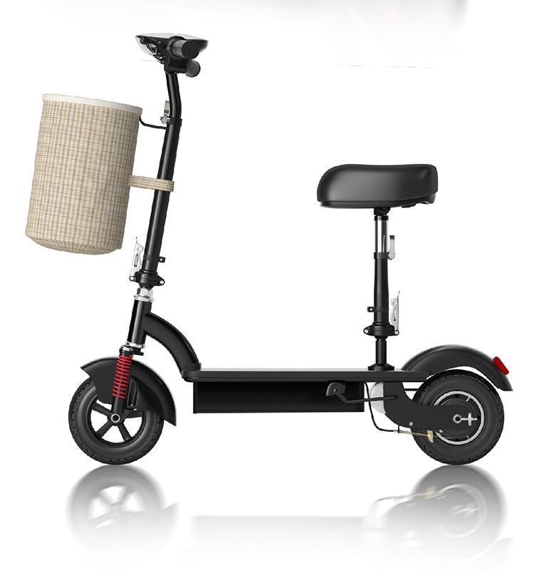 Mini Two-Wheeled Electric Scooter, Portable Foldable Ultra-Light Mobility Scooter for Parents and Children, Small Electric Scooter for Women
