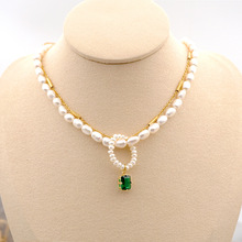淡水珍珠多层项链欧美巴洛克风复古双层缠绕颈链多种戴法可做戒指