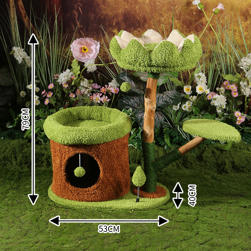 고양이 둥지와 고양이 나무가 하나로