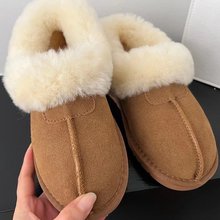 雪地靴女2022冬季新款学生加绒加厚一脚蹬短筒加厚保暖毛毛棉鞋女