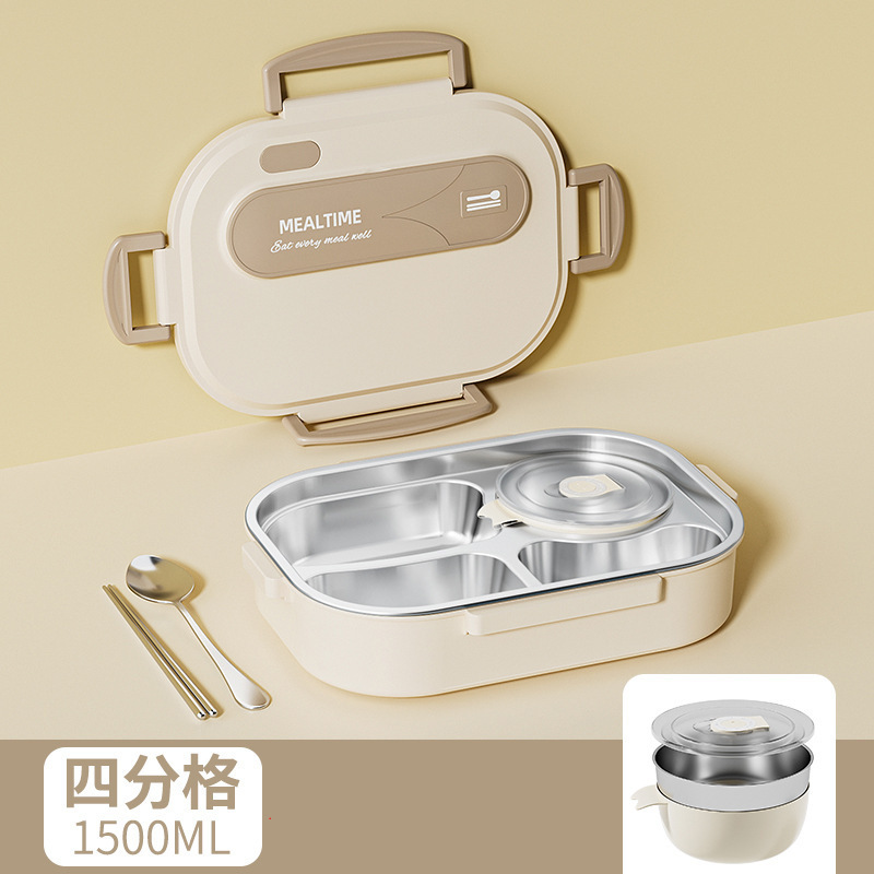 オフィスワーカーや学生向けの断熱ランチボックス 316 ステンレス鋼、電子レンジ対応の特別なランチボックス、仕切り付きランチボックス|undefined