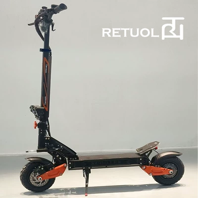 Qatlanan elektrik skuterlər — Retuol 10.5-Inch 60V - orange-60v-dual-drive-5000w256ah-battery-life-65km-speed-65km-with-damper
