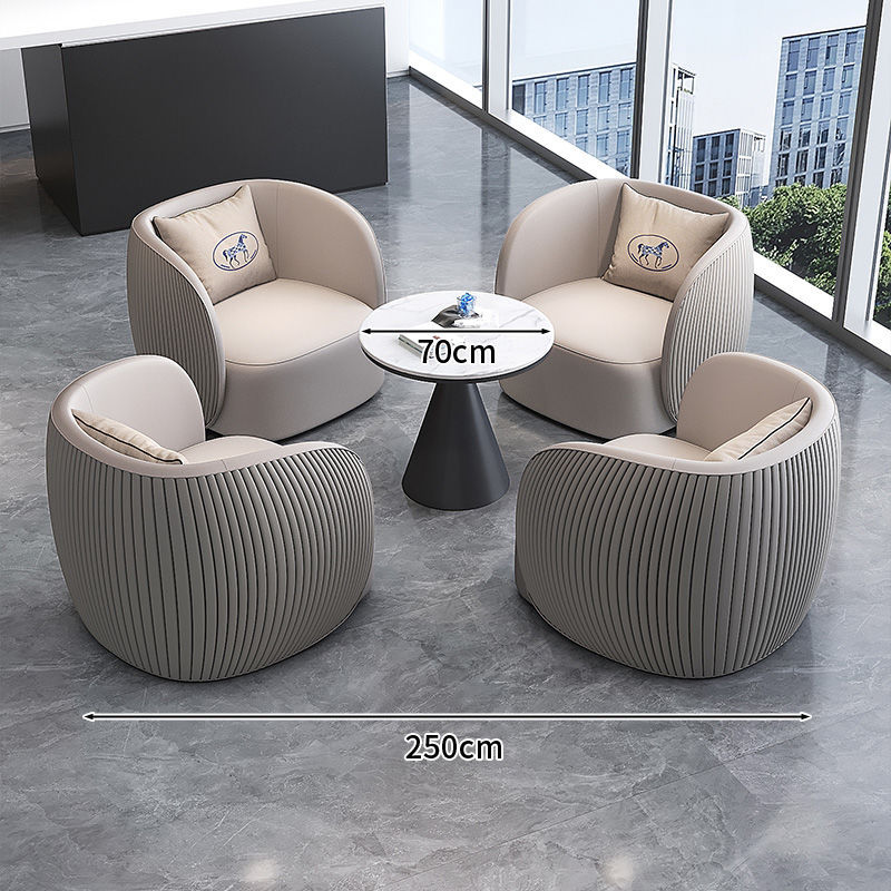 Oficina de ventas de lujo ligero Mesa y silla Hotel Lobby Sofá Sala de estar Sofá de recepción Combinación