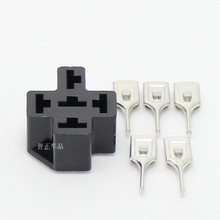 AP普正PCB式汽车继电器插座焊接电路板继电器插座送端子12V24V