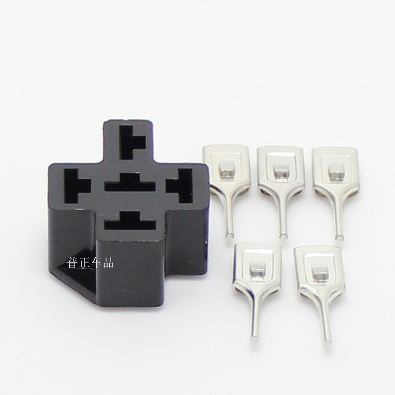 AP普正PCB式汽车继电器插座焊接电路板继电器插座送端子12V24V