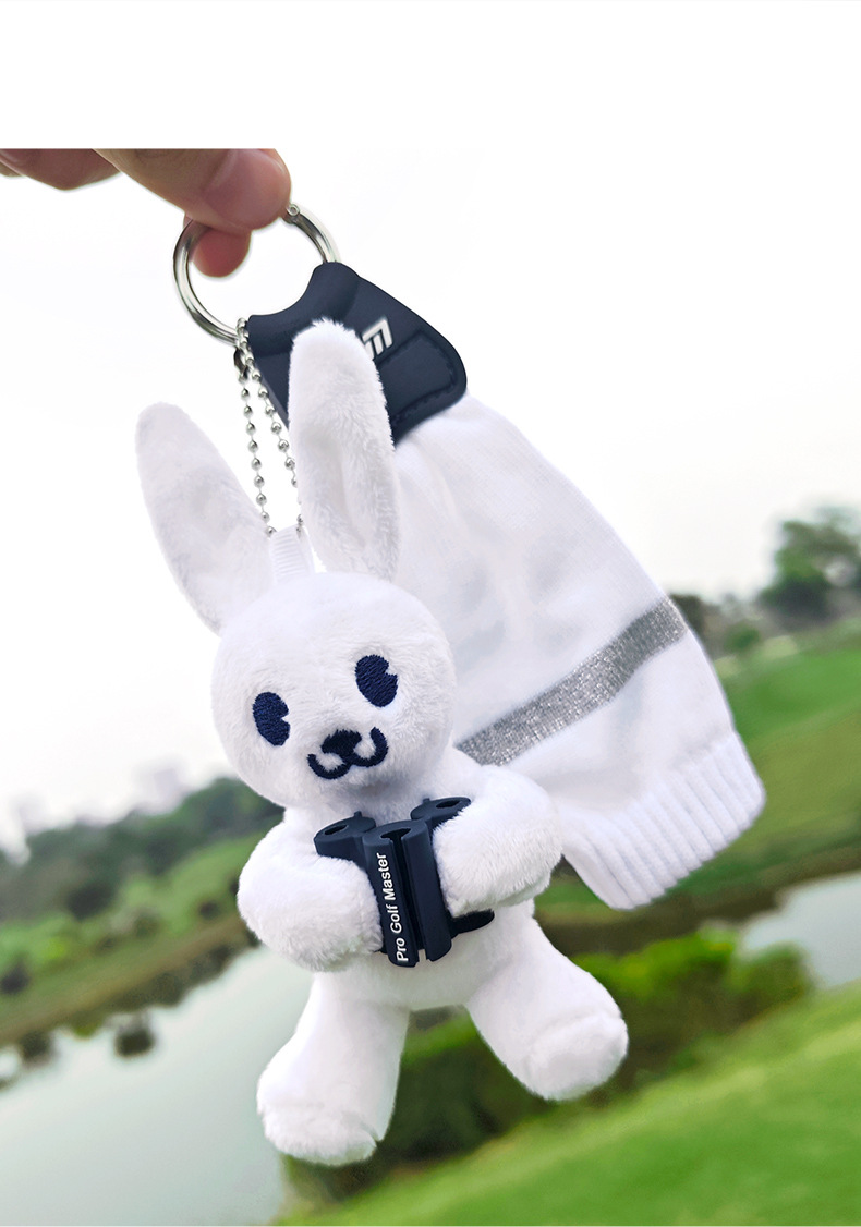 Túi đựng bóng golf PGM mini hình thú kẹp búp bê, chứa 2 quả, nhỏ gọn nhẹ — QJ004-bộ bóng gấu, QJ006-Thỏ chi tiết 22