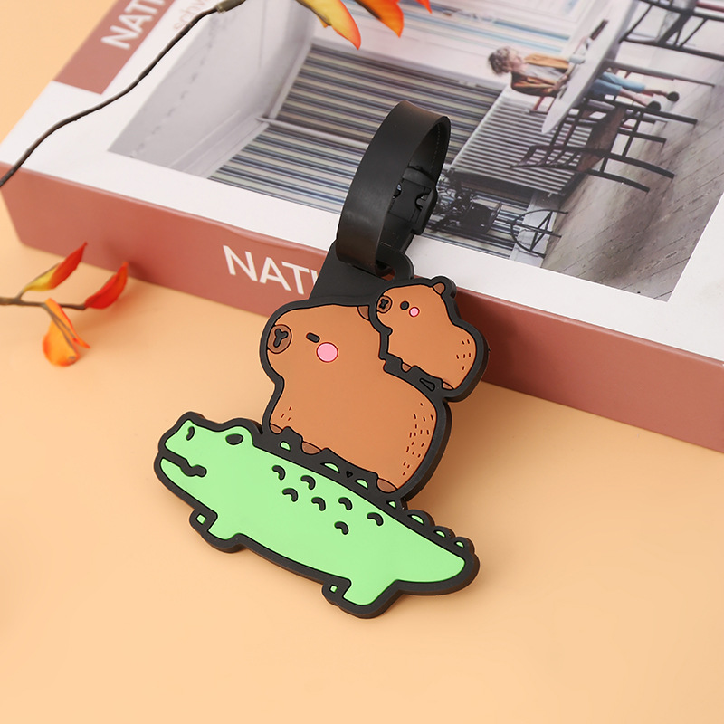 Capybara bagagerem i silikon för väskor och ryggsäckar_voghion.com