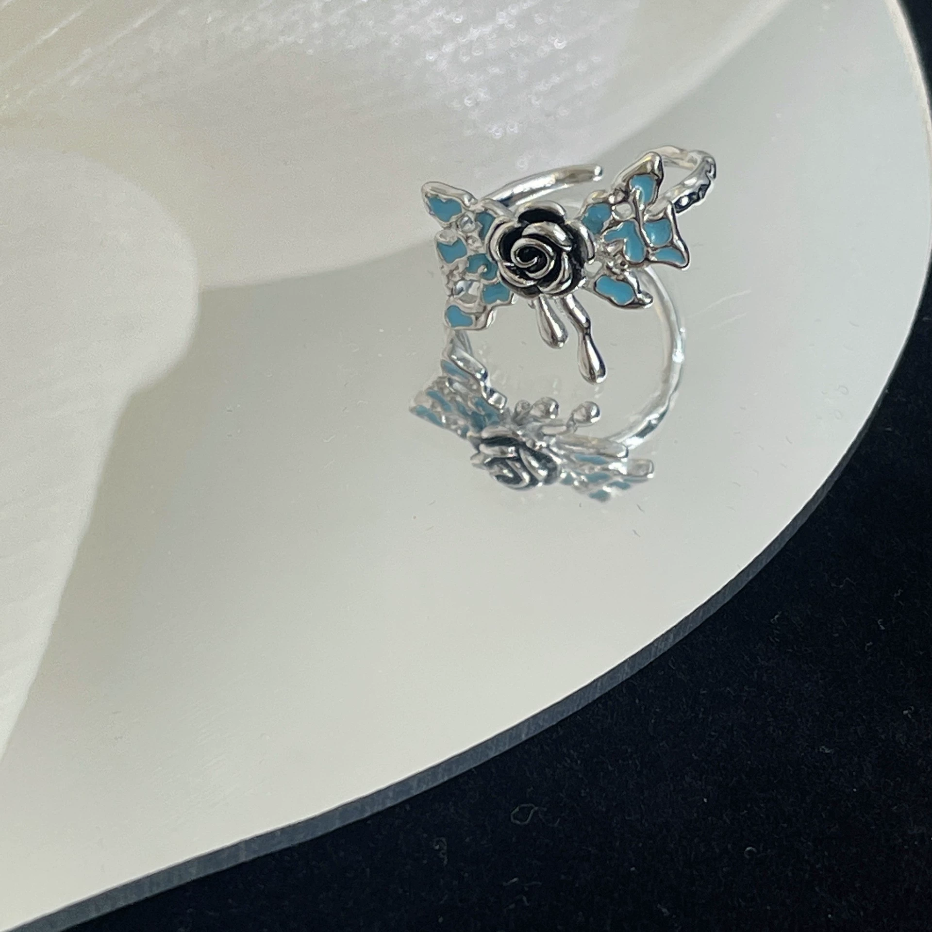 Accessory, nail decoration, small design ring, elastic strap, high-quality style, simple and elegant design