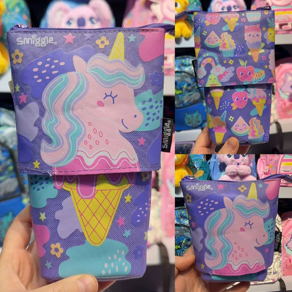 Purple telescopic pencil case, unicorn