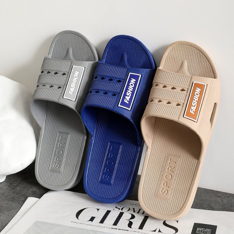 Wholesale Men's Home Slippers, Bathing Plastic Slippers, Summer Loose Soft-Soled Pvc Non-Slip Slippers, No Free Shipping
